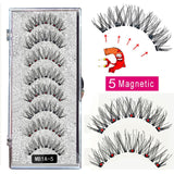 New MBA 5 Magnetic Eyelashes Curler Set Long 3D Mink Magnetic lashes Wear faux cils magnetique Natural Thick False Eyelashes