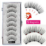 New MBA 5 Magnetic Eyelashes Curler Set Long 3D Mink Magnetic lashes Wear faux cils magnetique Natural Thick False Eyelashes