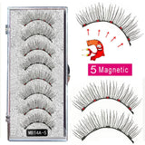 New MBA 5 Magnetic Eyelashes Curler Set Long 3D Mink Magnetic lashes Wear faux cils magnetique Natural Thick False Eyelashes