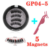 3D magnetic eyelashes With 3/4 Magnets handmade makeup Mink eyelashes extended false eyelashes Reusable false eyelashes Dropship