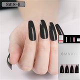 24pcs/Set Detachable Long Coffin Fake Nails European Rainbow Ballerina Full Nail Art Tips Colorful Beauty Artificial False Nails