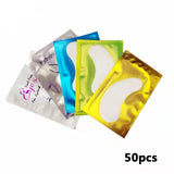 50/100 Pairs/Lot Patches for Eyelash Extension Under Eye Pads Paper Patches Pink Lint free Stickers for False Eyelashes