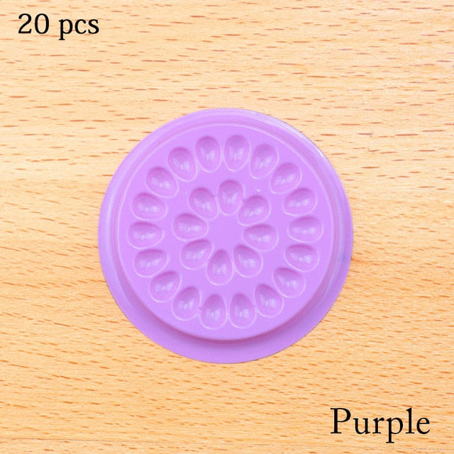 Wholesale Glue Gasket Eyelash glue holder Adhesive Pallet Eyelash Extension glue pads stand on eyelash plastic makeup tools