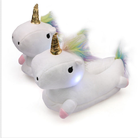 Unicorn Light-Up Slippers