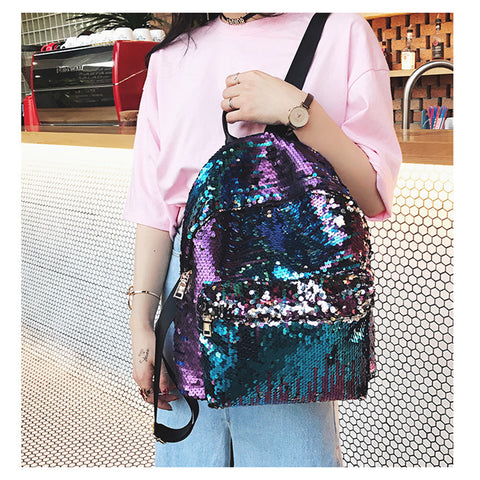 Small Sequin Backpack