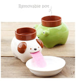 Drinking Animal Planter