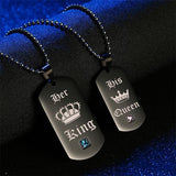 Pair Of "His Queen" & "Her King" Necklaces