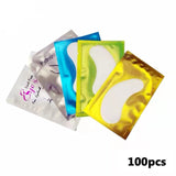 50/100 Pairs/Lot Patches for Eyelash Extension Under Eye Pads Paper Patches Pink Lint free Stickers for False Eyelashes