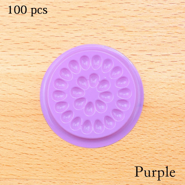 Wholesale Glue Gasket Eyelash glue holder Adhesive Pallet Eyelash Extension glue pads stand on eyelash plastic makeup tools