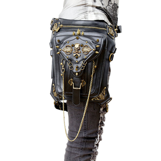 Steampunk Skull Retro Women Waist/Shoulder Bag