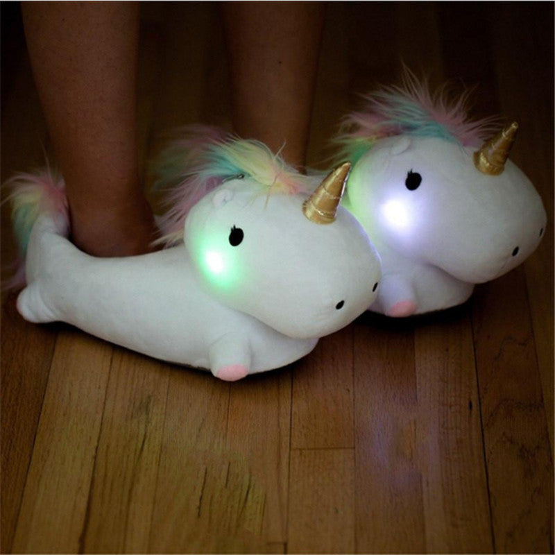 Unicorn Light-Up Slippers